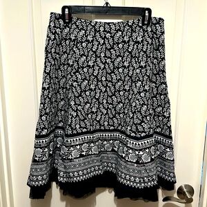 Black and white skirt